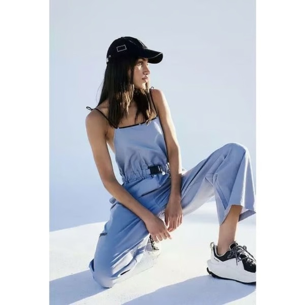 Free People FP Movement Star Player Onesie Jumpsuit in Blue NWOT size Xsmall